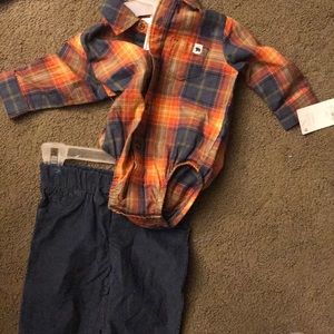Little boys 6m 2 piece outfit new